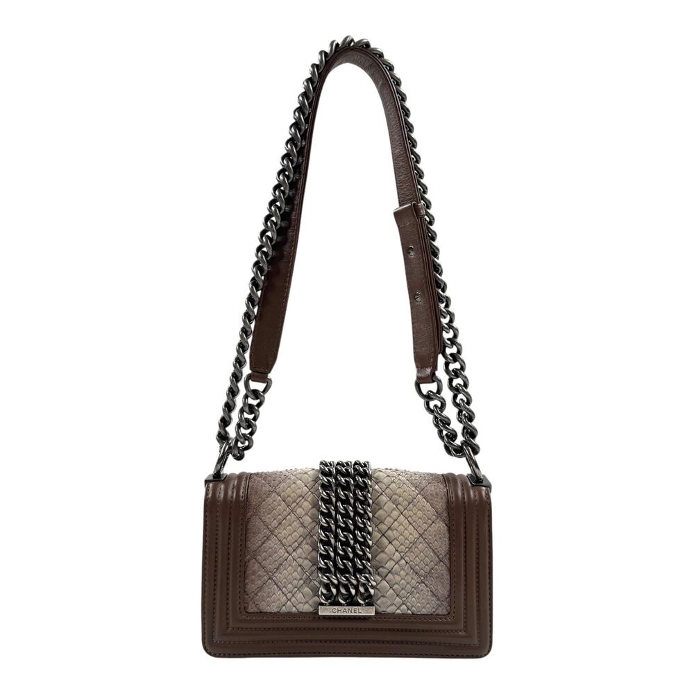 Chanel Python Small Boy Bag - Picture 2 of 15